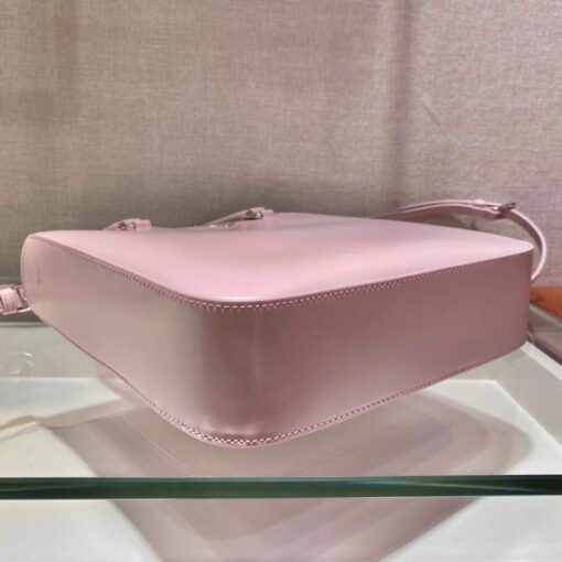 Replica Prada 1BA330 Brushed Leather Tote Bag Pink 6