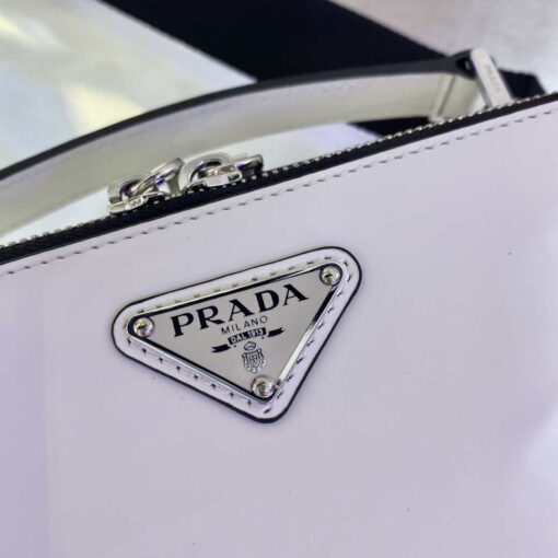 Replica Prada 2VH069 Brique Saffiano Smooth leather bag White 5