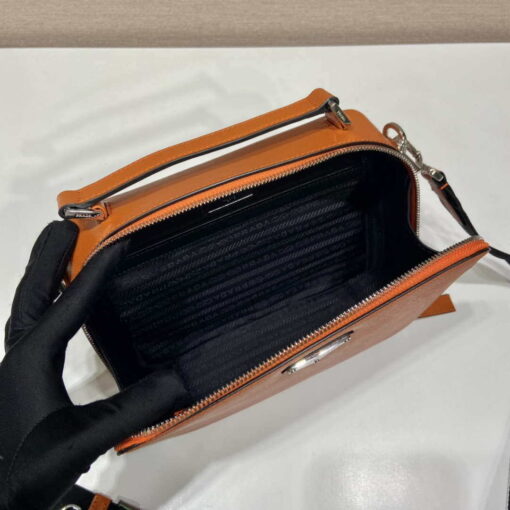 Replica Prada 2VH069 Brique Saffiano leather bag Orange 7