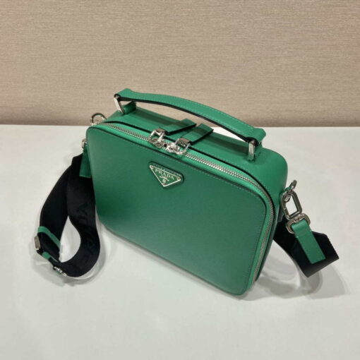 Replica Prada 2VH069 Brique Saffiano leather bag Green 3