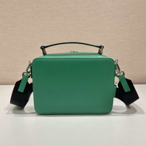 Replica Prada 2VH069 Brique Saffiano leather bag Green 4