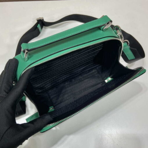 Replica Prada 2VH069 Brique Saffiano leather bag Green 7