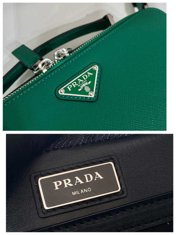 Replica Prada 2VH069 Brique Saffiano leather bag Green 8