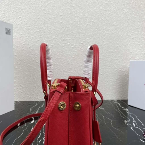 Replica Prada 1BA906 Prada Galleria Saffiano leather mini-bag Red 6