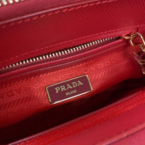 Replica Prada 1BA906 Prada Galleria Saffiano leather mini-bag Red 8