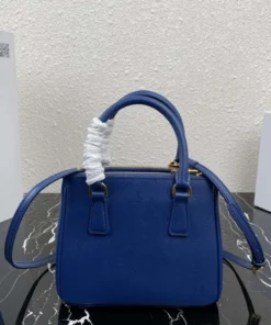 Replica Prada 1BA906 Prada Galleria Saffiano leather mini-bag Light Blue