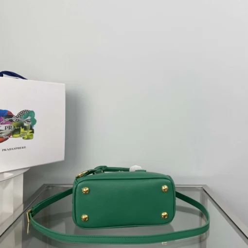 Replica Prada 1BA906 Prada Galleria Saffiano leather mini-bag Green 4