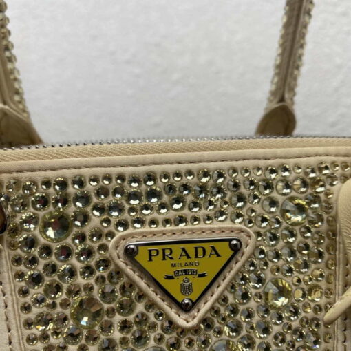 Replica Prada 1BA896 Prada Galleria Saffiano leather small bag Gold 4