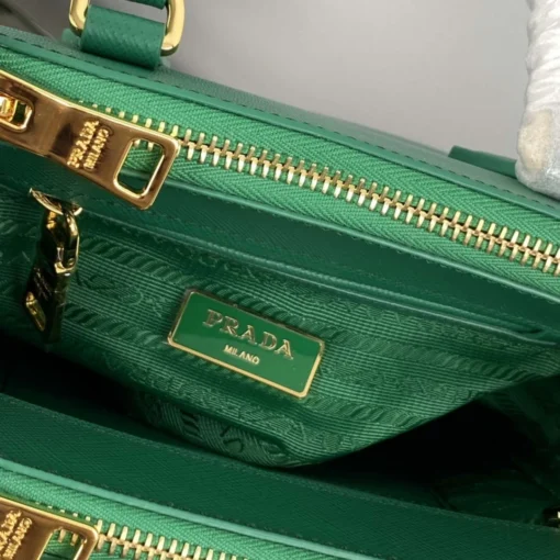 Replica Prada 1BA906 Prada Galleria Saffiano leather mini-bag Green 8