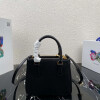 Replica Prada 1BA379 Small leather Prada Symbole bag with topstitching Green 11