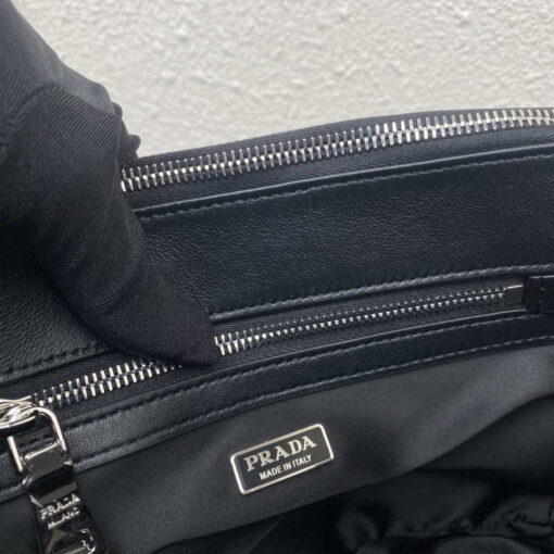 Replica Prada 1BA896 Prada Galleria Saffiano leather small bag Black 7