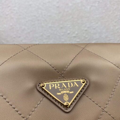 Replica Prada Nylon Vintage Chain Stray Bag 1BD620 Apricot 4