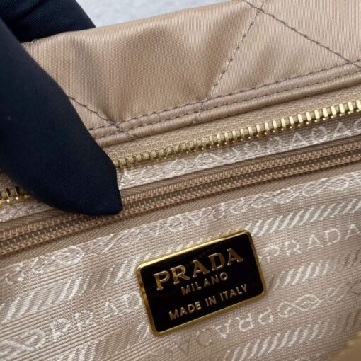 Replica Prada Nylon Vintage Chain Stray Bag 1BD620 Apricot 8