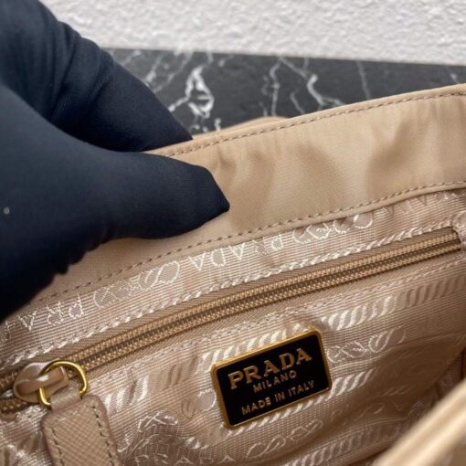 Replica Prada Nylon Vintage Chain rhombus stray Bag 1BD619 Apricot 8