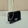 Replica Prada sequins-studded card holder with shoulder strap 1MR024 Purple 10