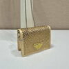 Replica Prada Crystal-studded card holder with shoulder strap 1MR024 White Crystal 10