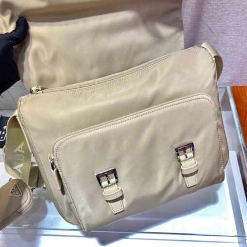 Replica Prada Medium Nylon Shoulder Bag 1BD671 Apricot 6