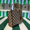 Replica Prada 1BA355 Symbole Jacquard Fabric Micro Bag Black White 9