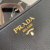 Replica Prada Leather bag with shoulder strap 1BH082 Dark Gray 10