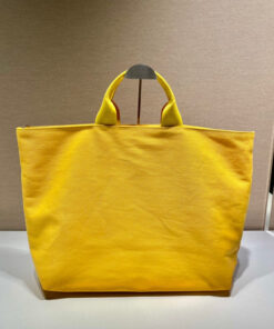 Replica Prada 1BG395 Drill tote Shoulder bag Yellow 2