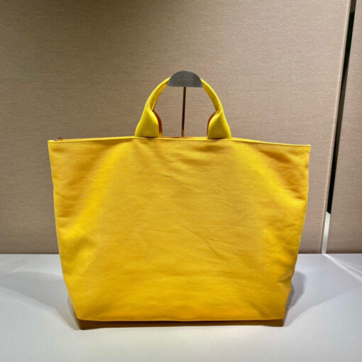 Replica Prada 1BG395 Drill tote Shoulder bag Yellow 2