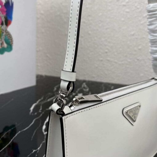 Replica Prada 1BC155 Saffiano leather mini bag White 5