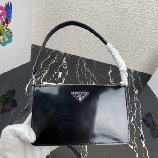 Replica Prada 1BC155 Saffiano leather mini bag Black 4