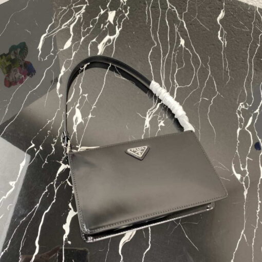 Replica Prada 1BC155 Saffiano leather mini bag Black 8