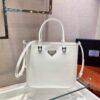 Replica Prada 1BA330 Brushed Leather Tote Bag Silver 10