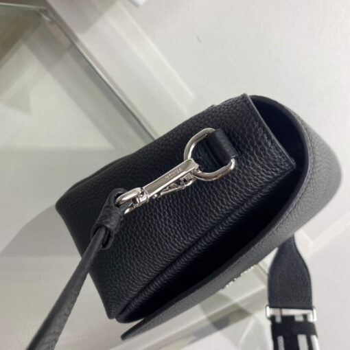 Replica Prada 1BD314 Leather shoulder bag Black 4