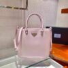 Replica Prada 1BA330 Brushed Leather Tote Bag Silver 9