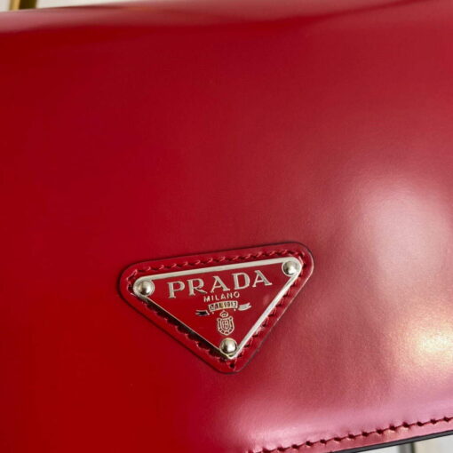 Replica Prada Brushed leather Prada Femme 1BD323 Red 3