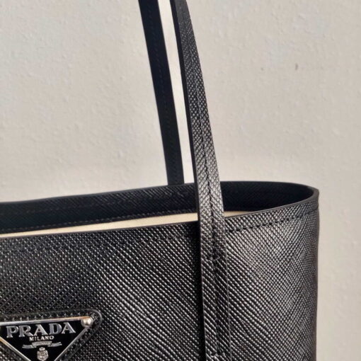 Replica Prada Saffiano Leather 1BG342 Tote Black 4