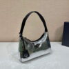 Replica Prada Leather Prada Triangle shoulder bag 1BH190 Green 9