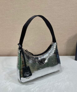 Replica Prada 1NE515 Re-Edition 2000 Re-Nylon mini-bag Silver