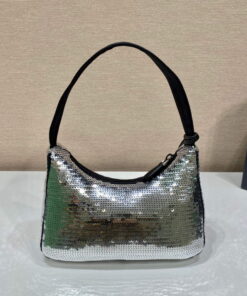 Replica Prada 1NE515 Re-Edition 2000 Re-Nylon mini-bag Silver 2