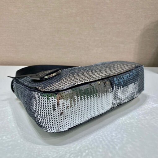 Replica Prada 1NE515 Re-Edition 2000 Re-Nylon mini-bag Silver 3