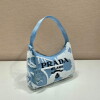 Replica Prada 1NE515 Re-Edition 2000 embroidered drill mini bag Red white 9