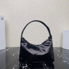 Replica Prada 1NE515 Re-Edition 2000 sequined Re-Nylon mini-bag Gold 9