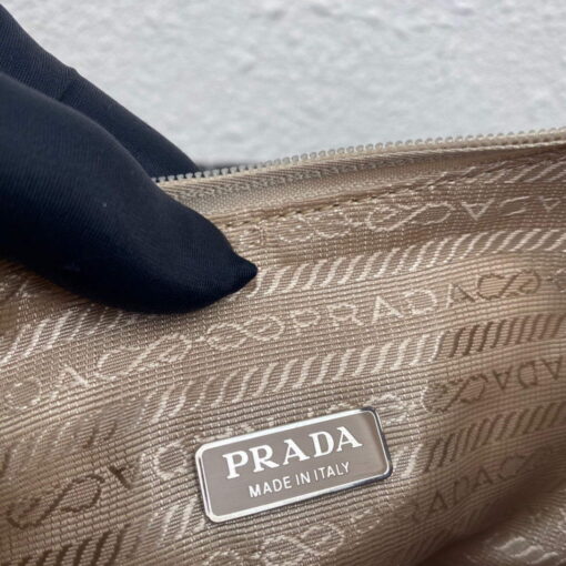 Replica Prada 1NE515 Satin mini-bag with artificial crystals apricot 8