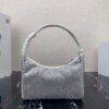 Replica Prada 1NE515 Satin mini-bag with artificial crystals Yellow 8