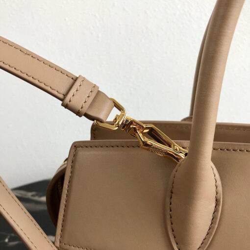 Replica Prada 1BA046 Medium Esplanade Leather Tote Bag Apricot 7