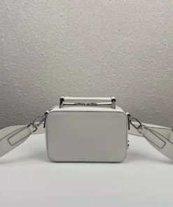 Replica Prada 2VH070 Brique leather bag White