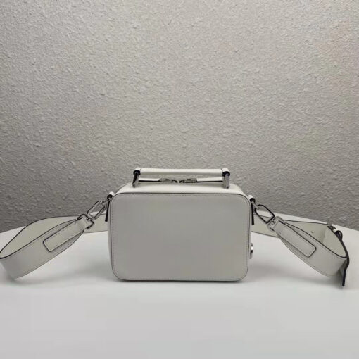 Replica Prada 2VH070 Brique leather bag White