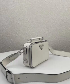 Replica Prada 2VH070 Brique leather bag White 2