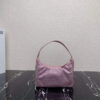 Replica Prada 1NE515 Satin mini-bag with artificial crystals white 9