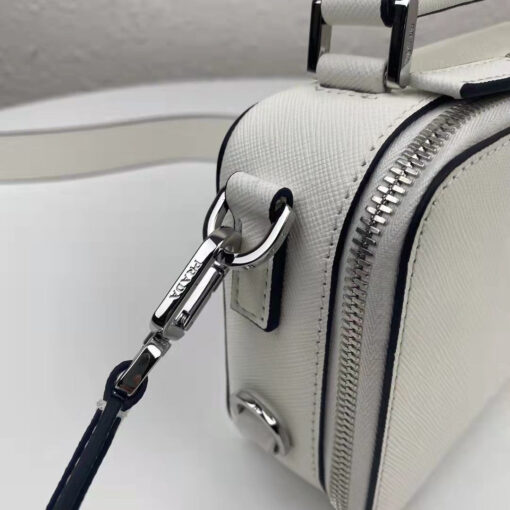 Replica Prada 2VH070 Brique leather bag White 6