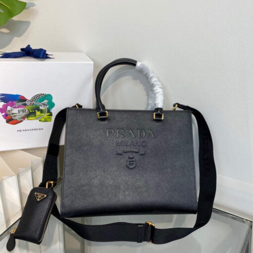 Replica Prada 1BA337 Medium Saffiano leather handbag Black 6