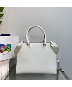 Replica Prada 1BA335 Large Saffiano leather handbag White