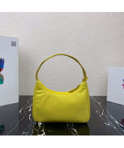 Replica Prada 1NE515 Re-Nylon Re-Edition 2000 mini-bag Lemon Yellow